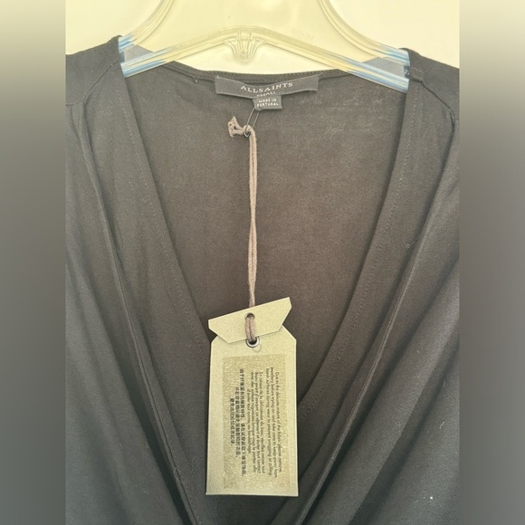 All Saints Black Jayda Jersey Dress NWT​ - Picture 8 of 9
